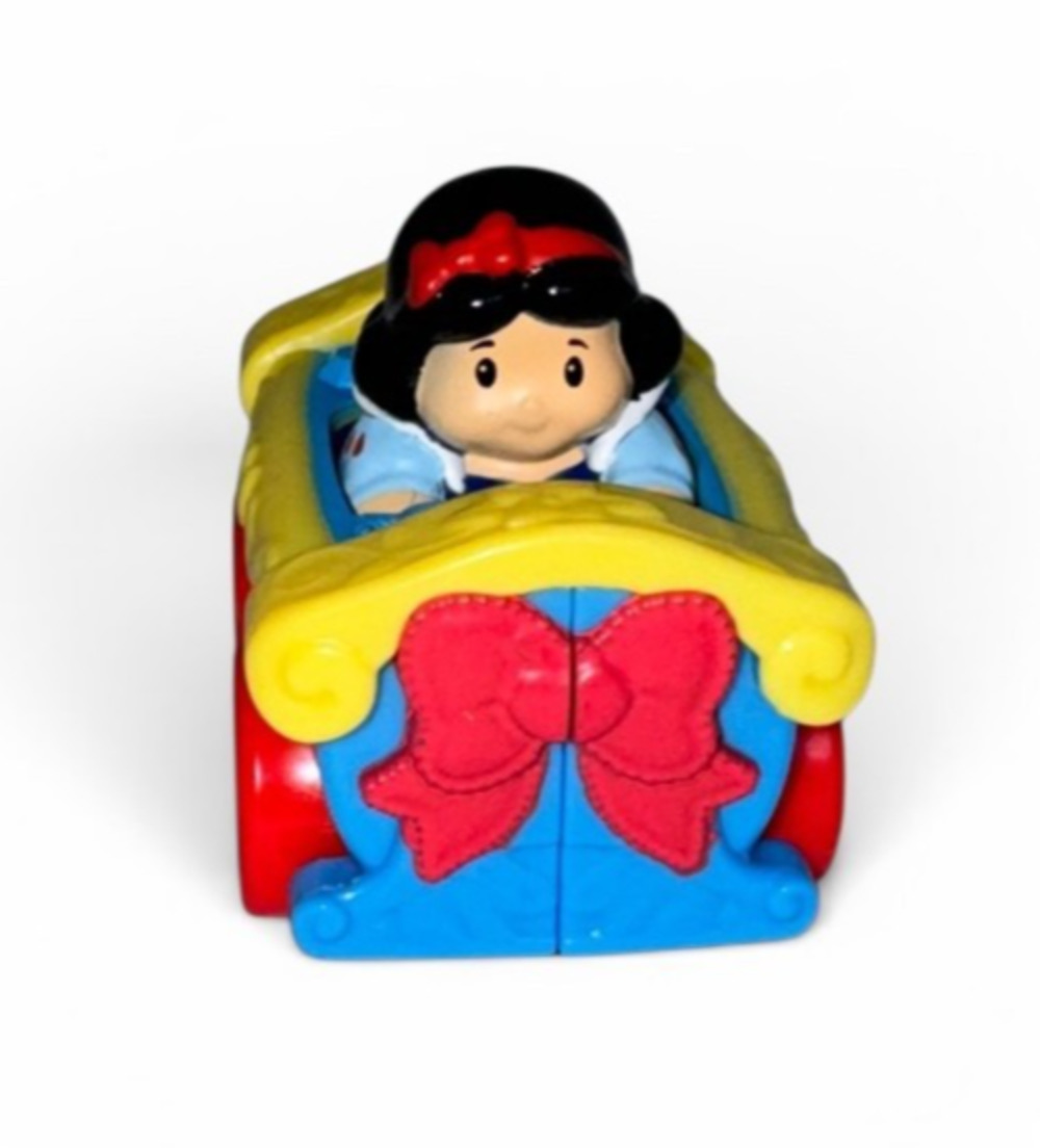 Fisher Price Little People Disney Princess Snow White Wheelie Car Figure Toy